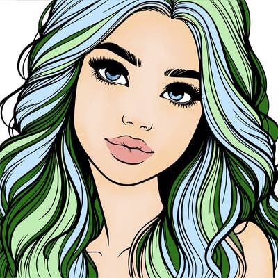 beautiful realistic girl