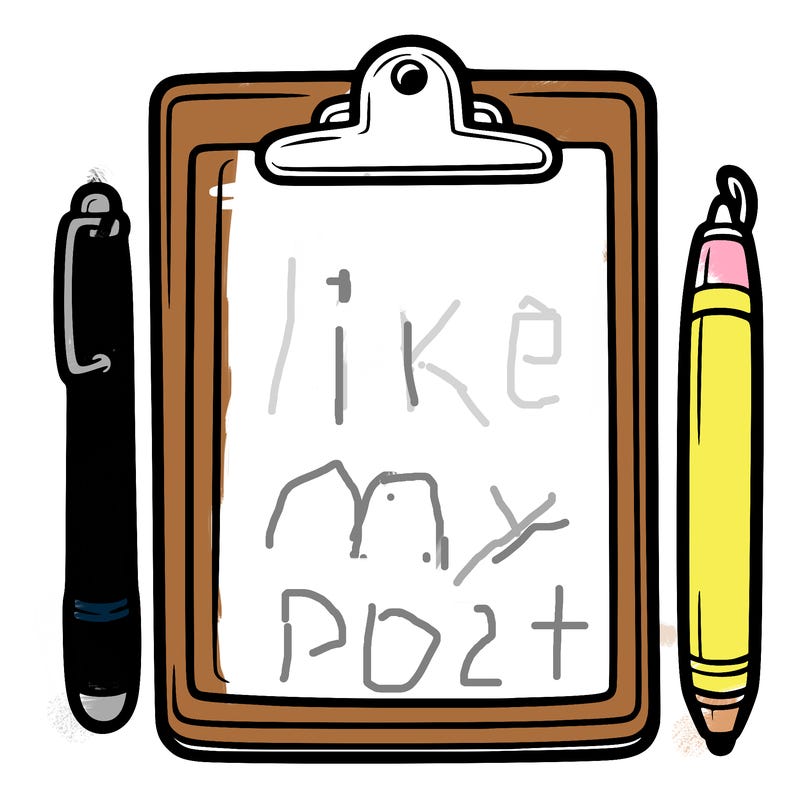 blank clip board with pen