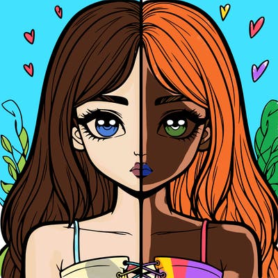 realistic girl split