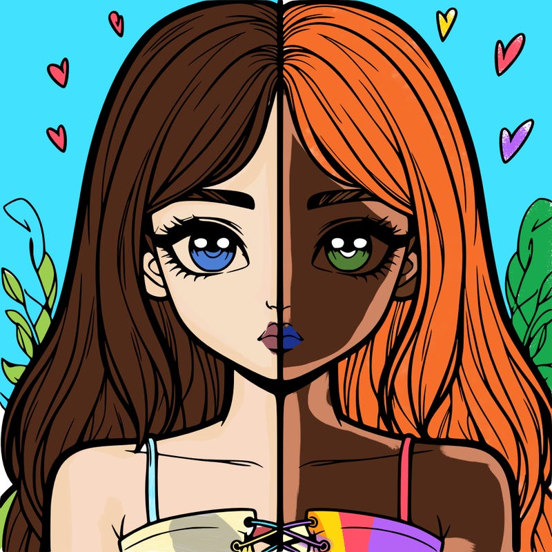 realistic girl split