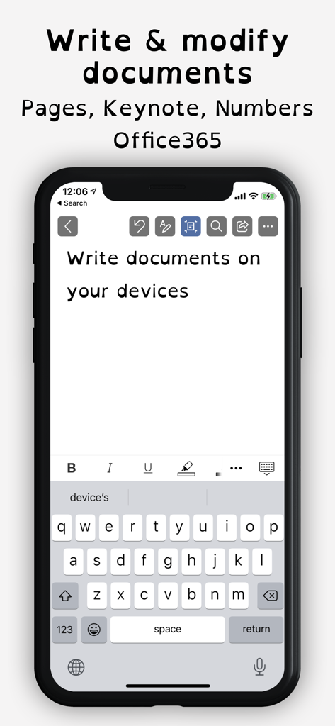 A screenshot of the OpenDyslexic font app showing text editing on a mobile device