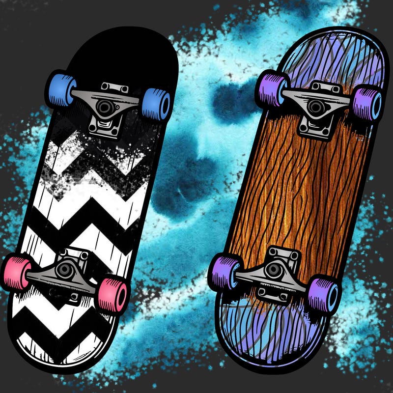realistic skate board
