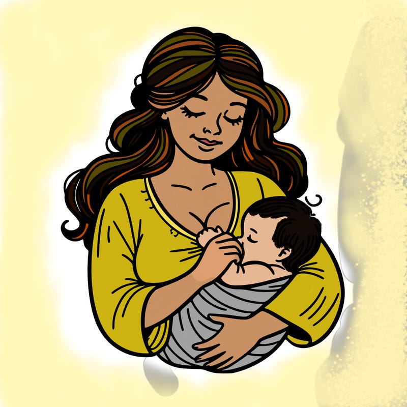 mother breastfeeding her baby