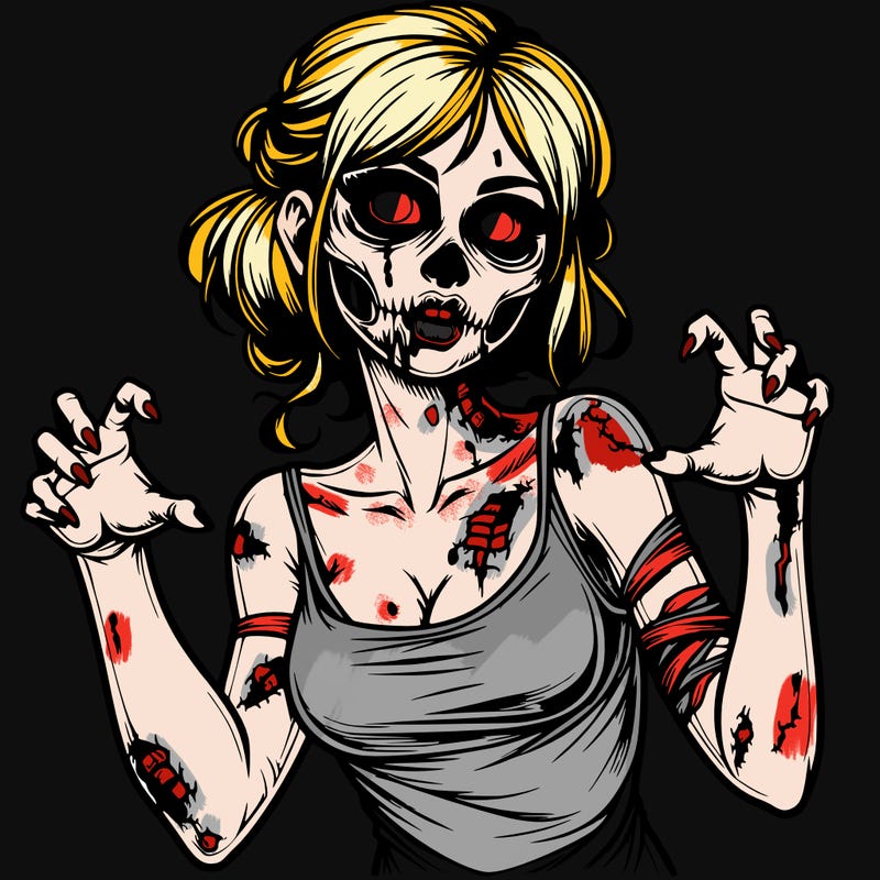 realistic zombie girl
