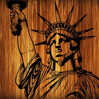 realistic statue of liberty