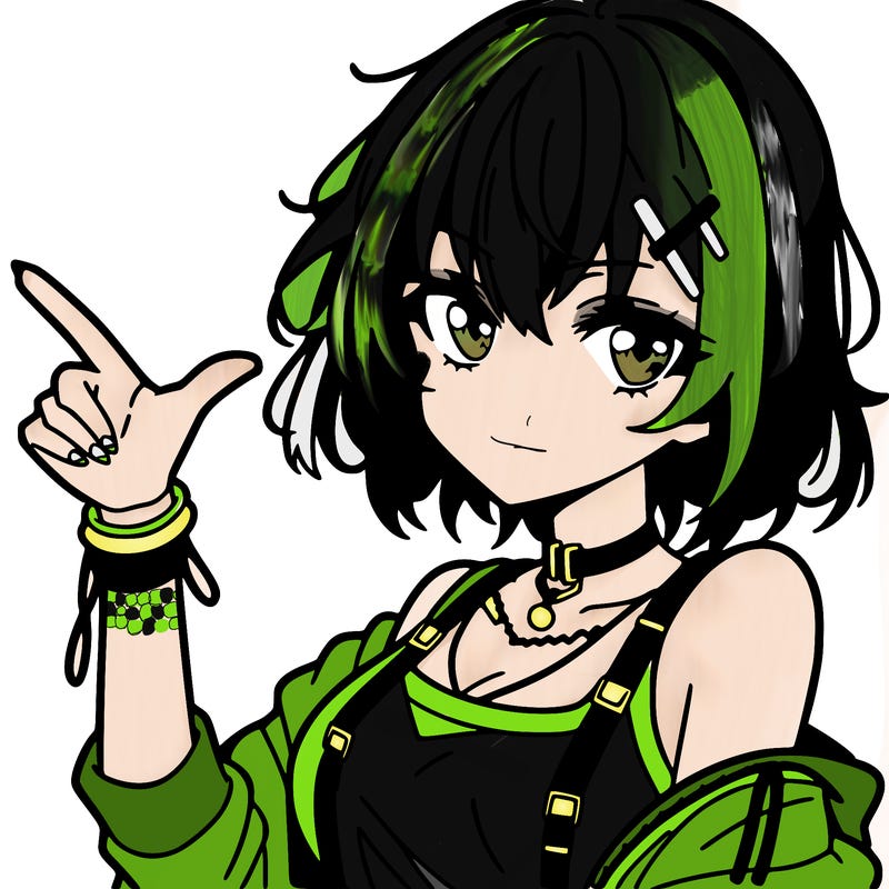 an anime girl who looks cool