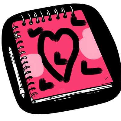 a blank sketch pad