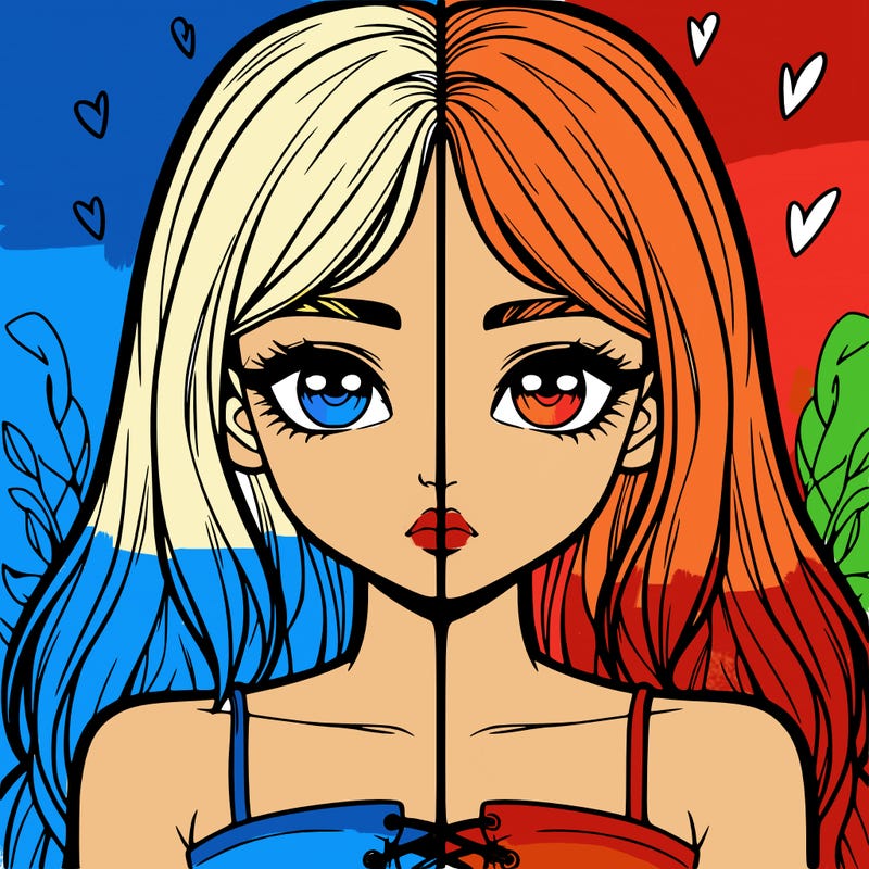 realistic girl split