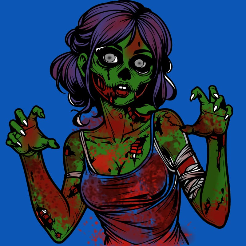 realistic zombie girl