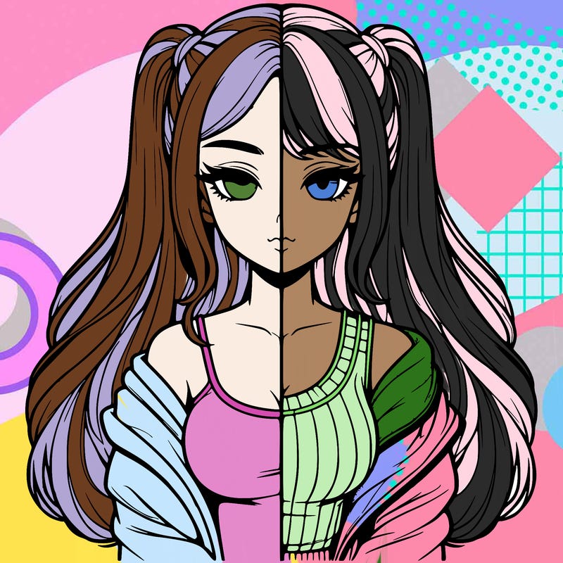 realistic girl split