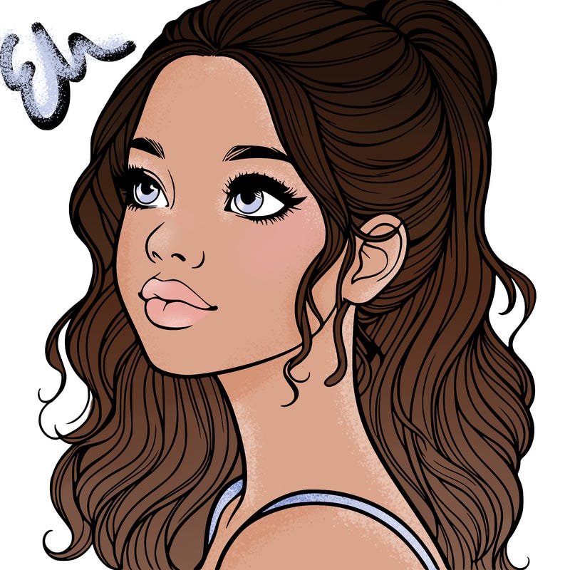 beautiful realistic girl