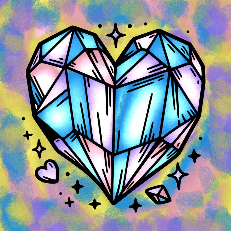 crystal heart