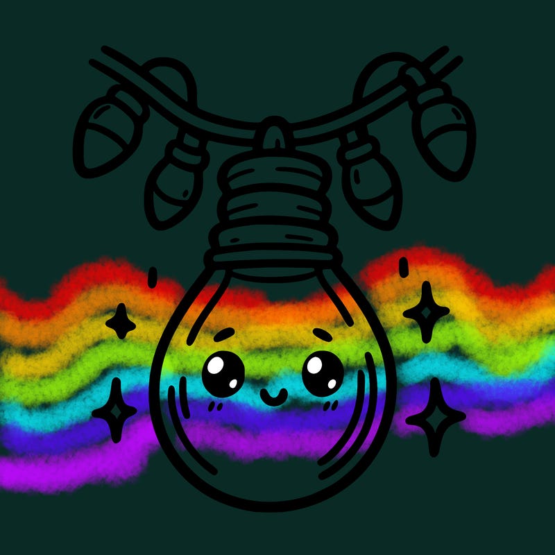 small bulb of a garland