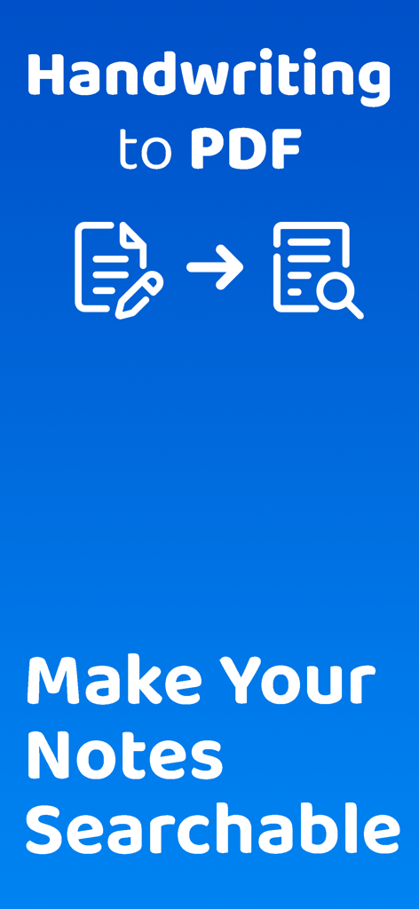 PenToPrint Handwriting to PDF - 手書きノートを検索可能にするための、手書き文字からPDFへの変換機能