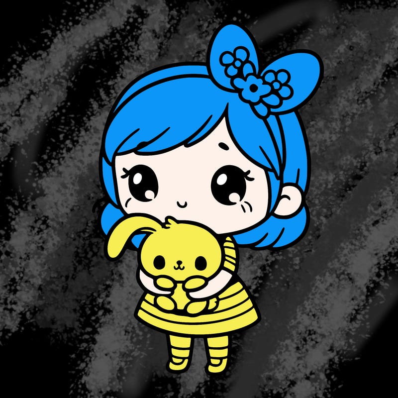 girl holding bunny