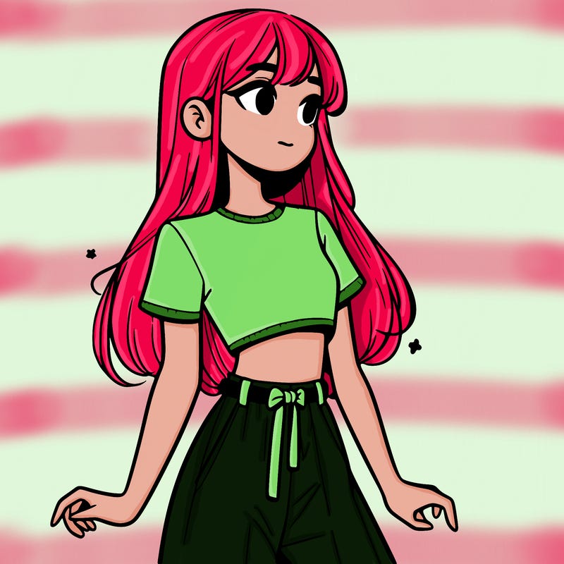 girl in a cute crop top