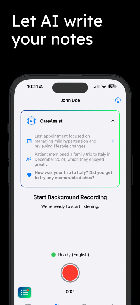 CareNotes - Medical App | MWM