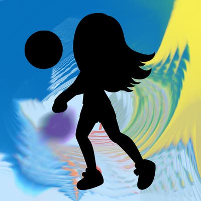 volleyball girl realistic