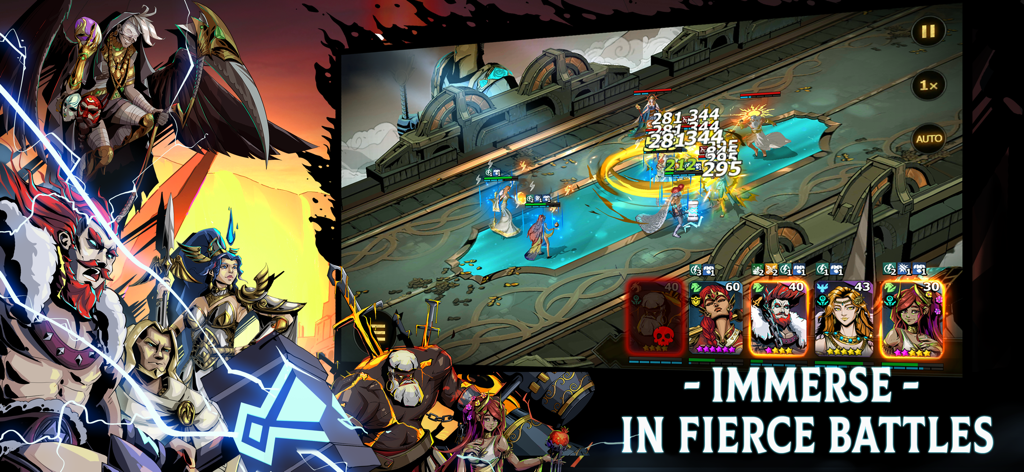 Lost Realm: Chronorift - Combat d'équipe fantastique plein d'action et batailles féroces dans Lost Realm Chronorift