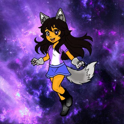 aphmau as a wolf girl