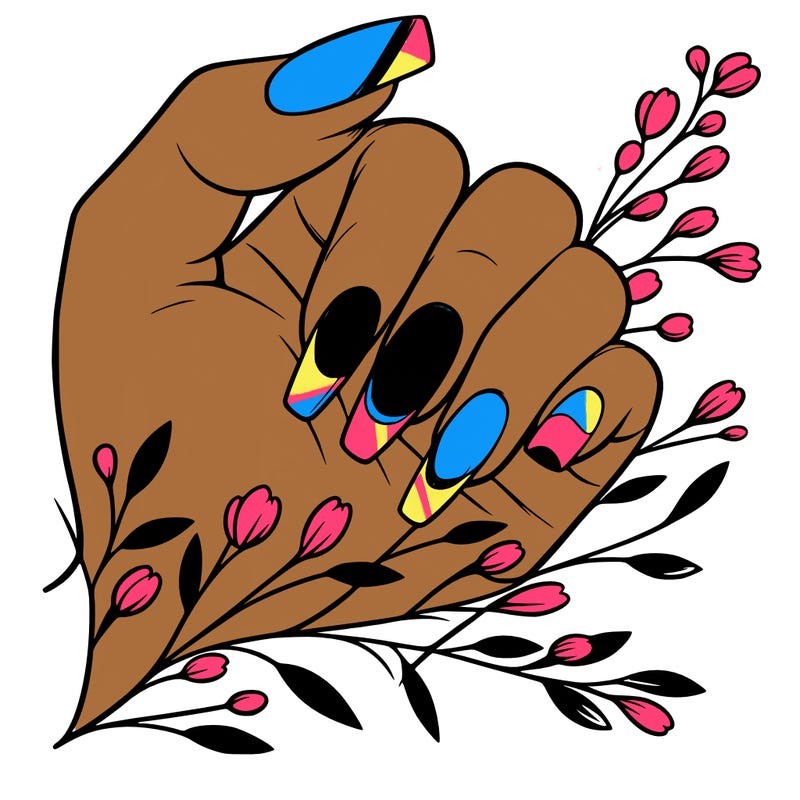 nails with french tip