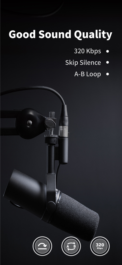 Voice Recorder + Voice Memos - Micrófono profesional con resaltado de texto, sonido de alta calidad y funciones de omisión de silencio.