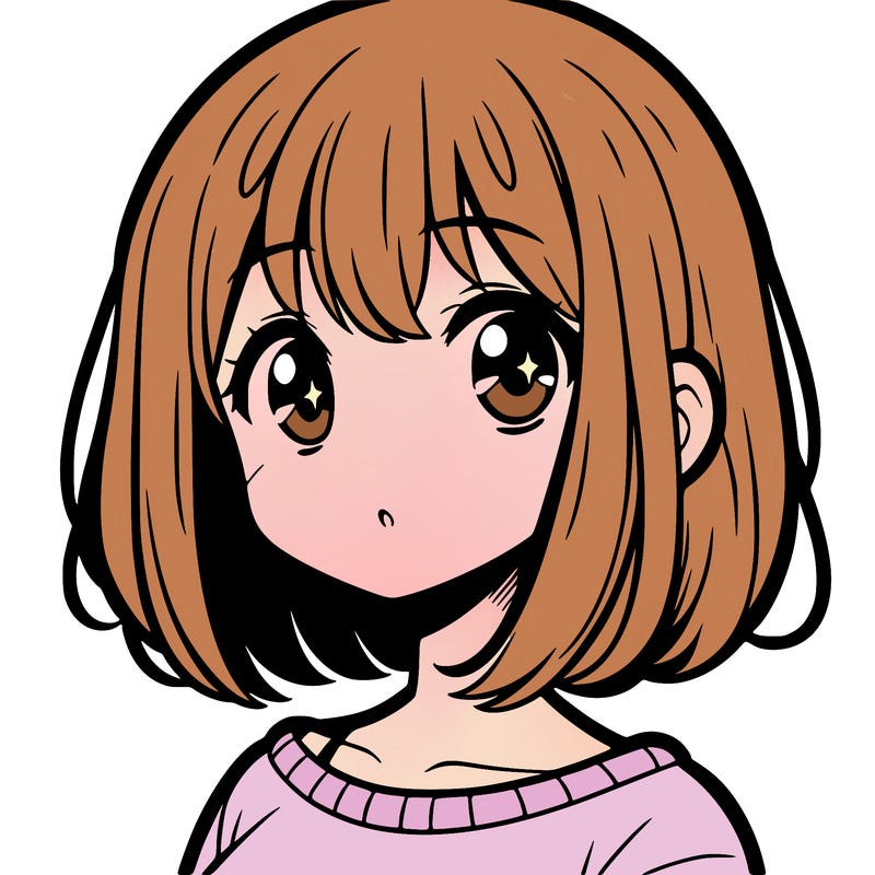 manga girl with bangs