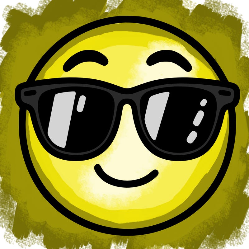 emoji with sunglasses