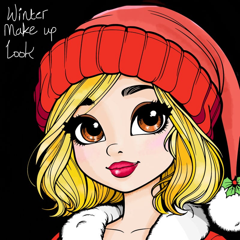 realistic christmas girl