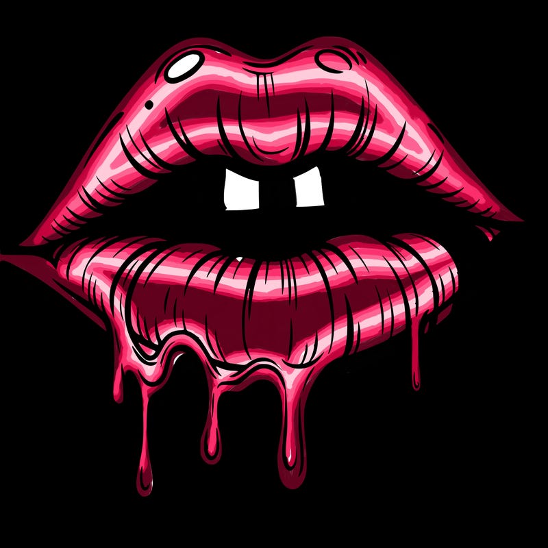 lips that look realistic and drip