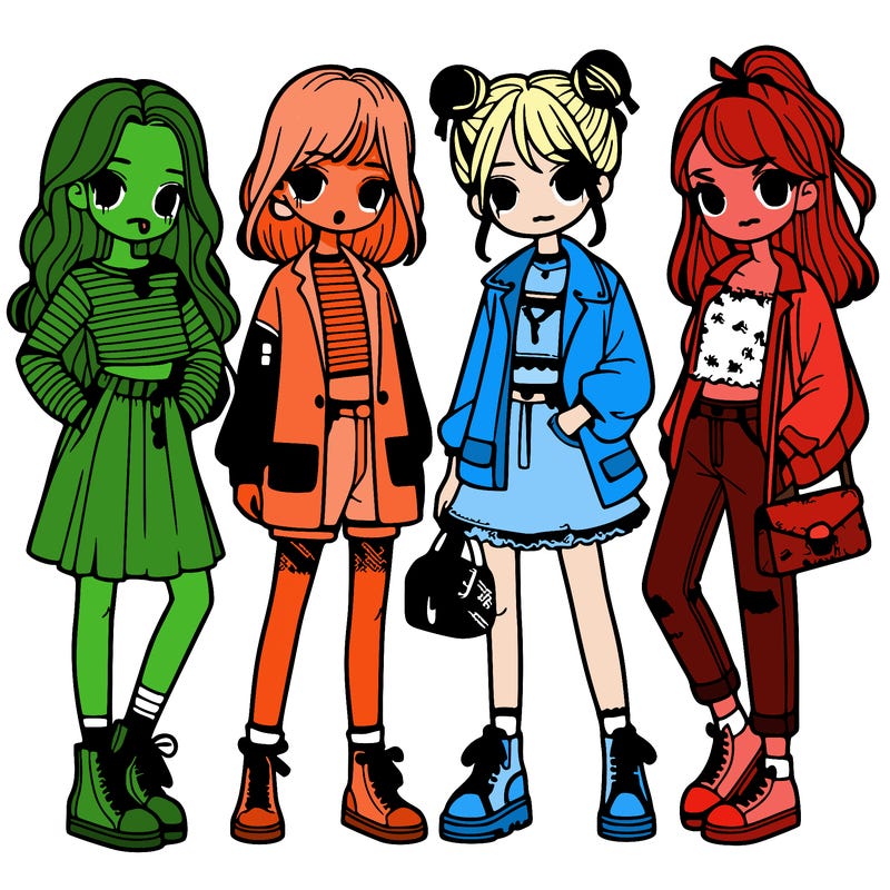 girls with fashion