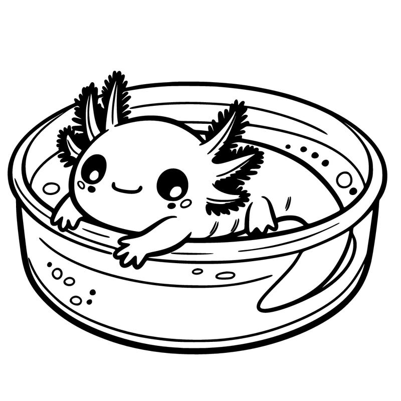 axolotl in a bowl