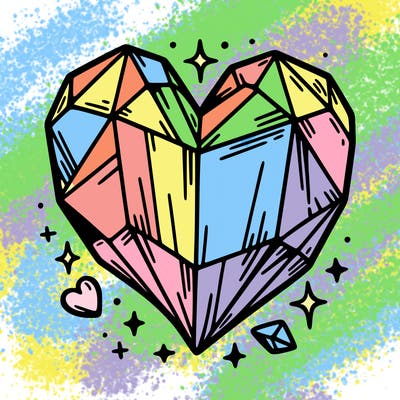 crystal heart