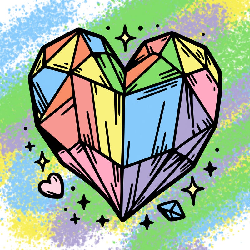 crystal heart