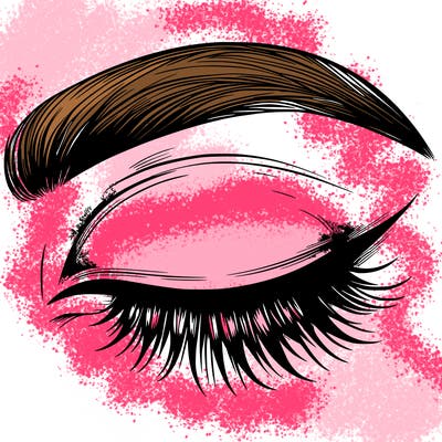 eye closed realistic