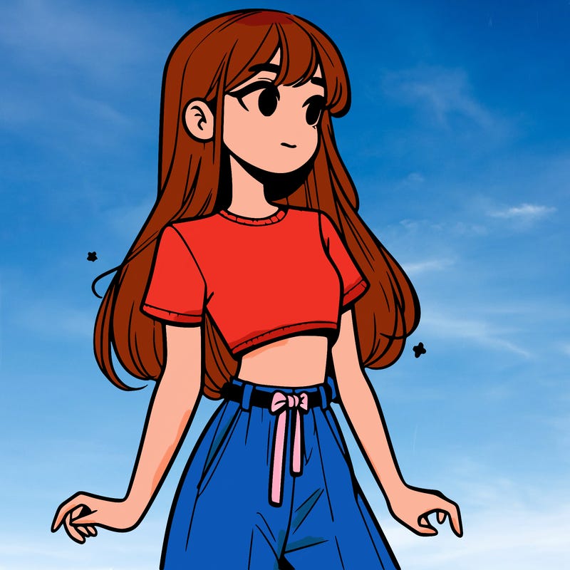 girl in a cute crop top