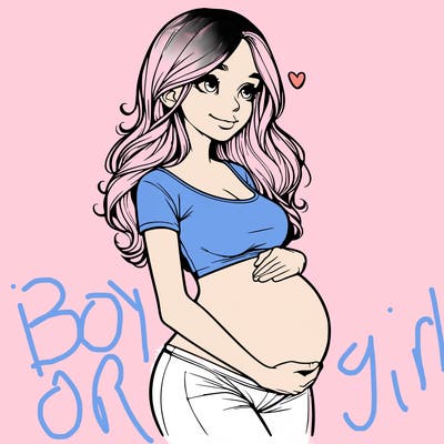realistic pregnant girl