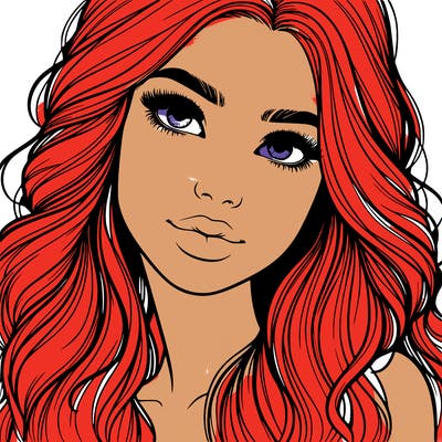 beautiful realistic girl