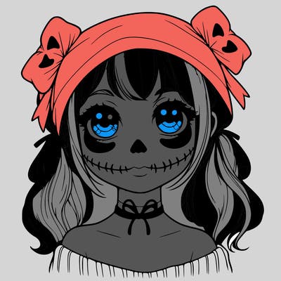 realistic girl halloween