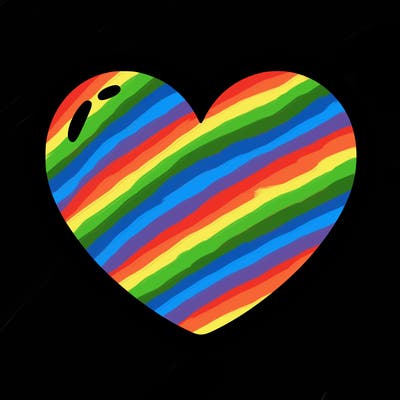 a blank heart