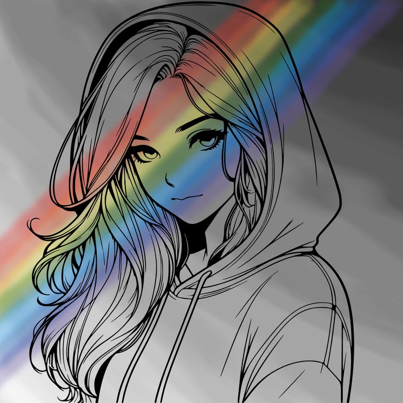 realistic adult girl with hoodie on