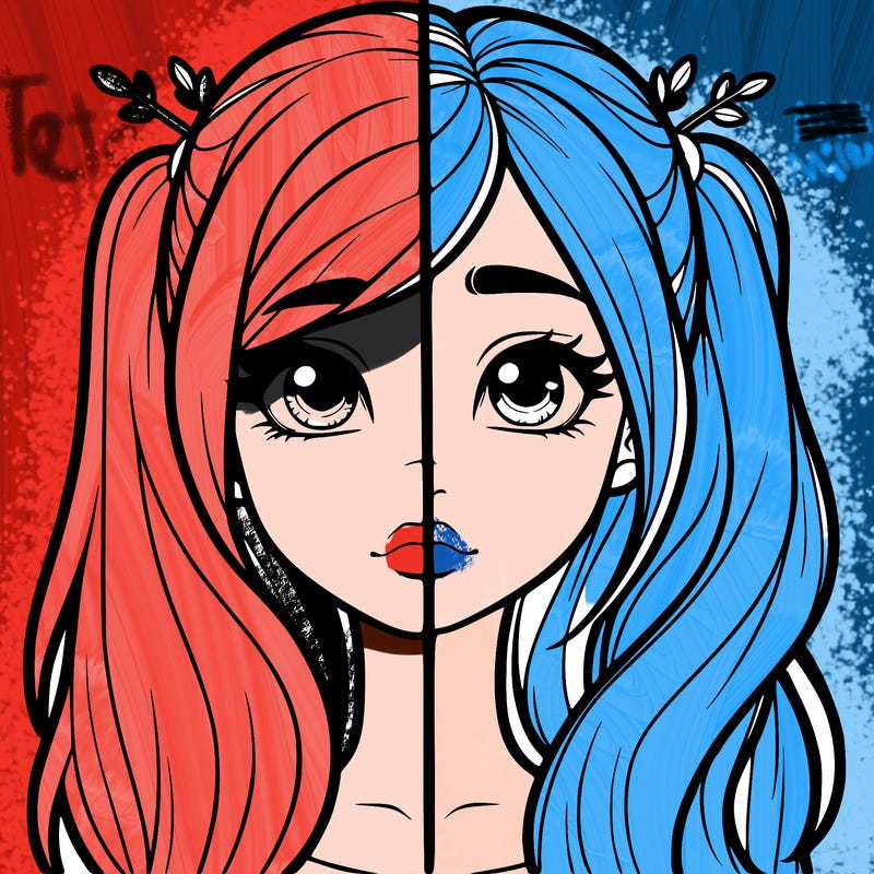 realistic girl split