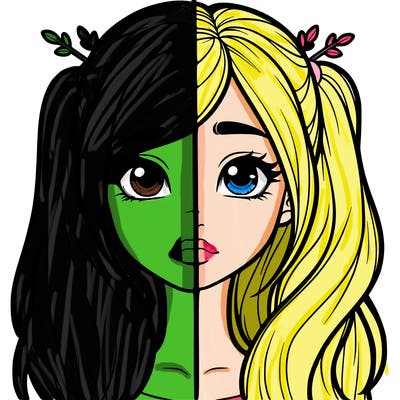 realistic girl split