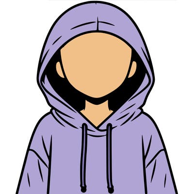 faceless girl in hoodie