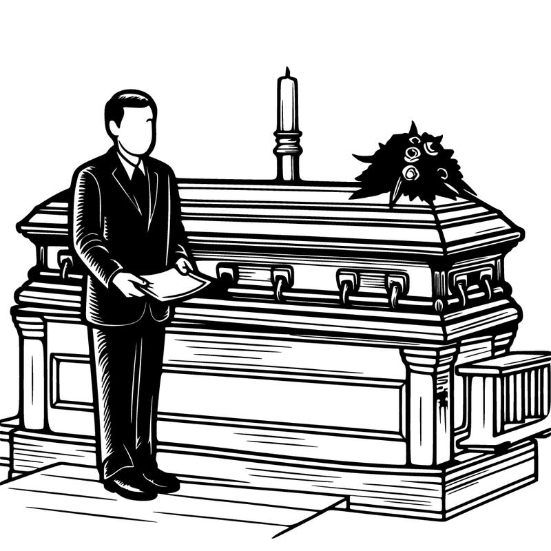 a realistic funeral