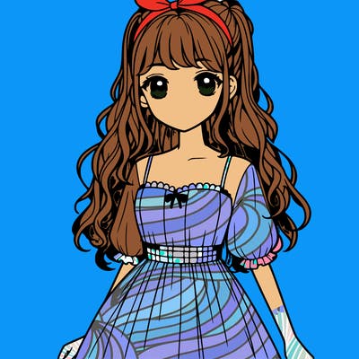 realistic girl with dress