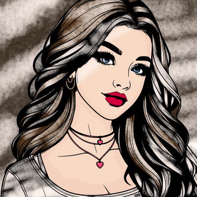 detailed realistic girl