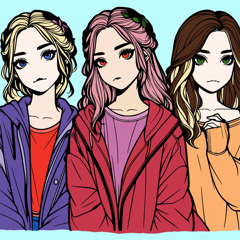 aesthetic girl realistic