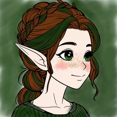 realistic girl elf