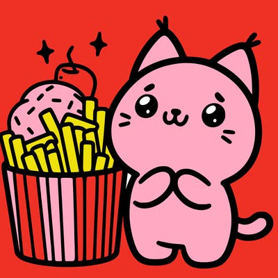 cute food cat